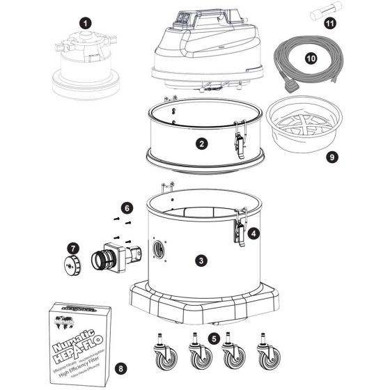 Numatic MED570A Assembly