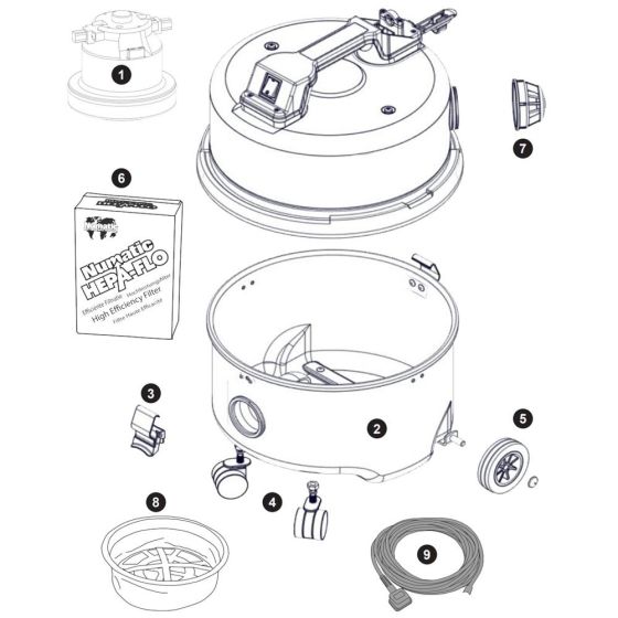 Numatic NQS250B Assembly