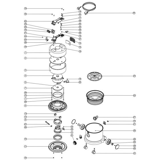 Assembly for Numatic NVQ372