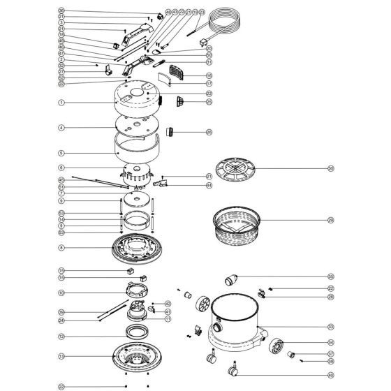 Numatic NVQ372B Assembly
