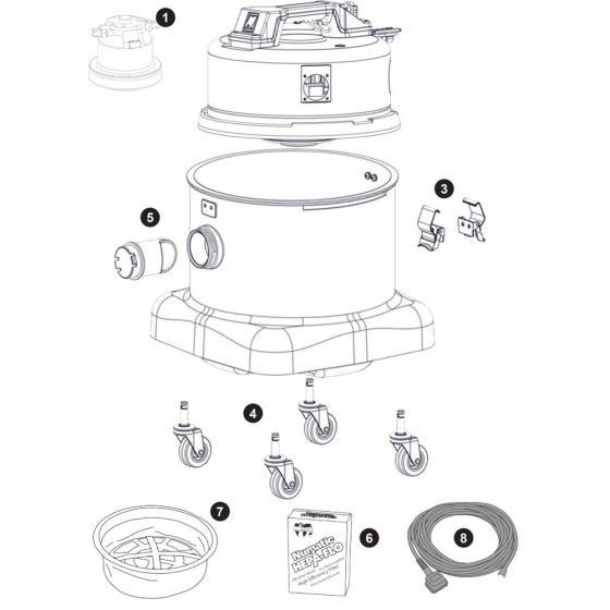 Numatic NVQ380 Assembly