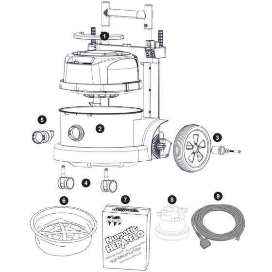 Numatic PPT390 Assembly