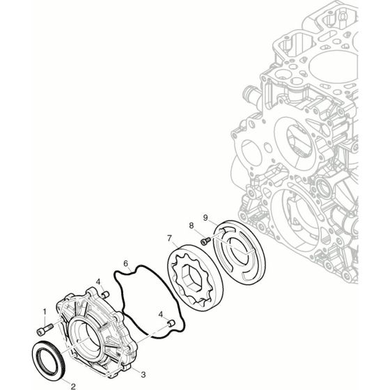 Oil Pump Assembly for HATZ 4H50T.10