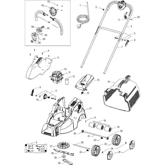 Flymo PAC A MOW Assembly