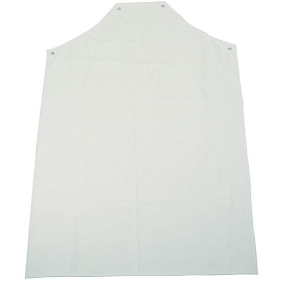 PVC Apron Waterproof Resistance to Fats & Oils 48" x 36" White Pack of 10
