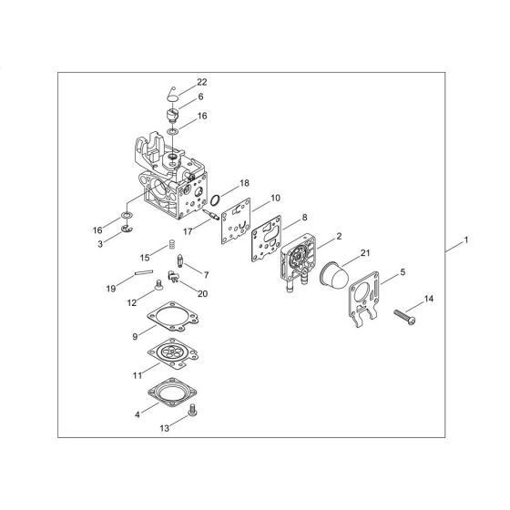 Carburettor for ECHO PB-2620