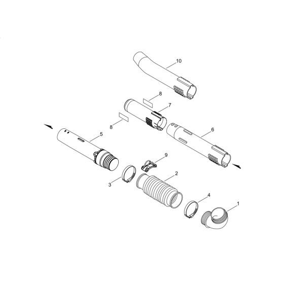 Pipe for ECHO PB-580 Blower