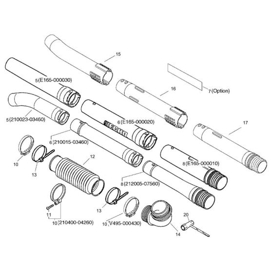 Blower Pipe for ECHO PB-6000