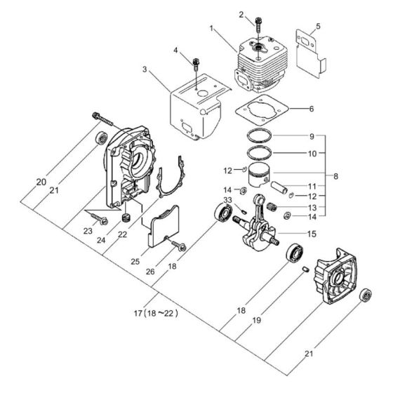 ECHO PB-650 Engine Parts