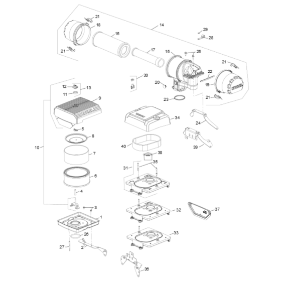 Air Intake for Kohler PCH680