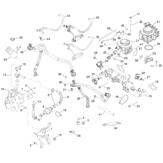 Fuel System for Kohler PCH740