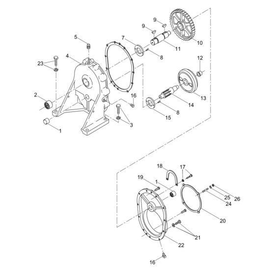 Gearbox Assembly for Wacker PD3B