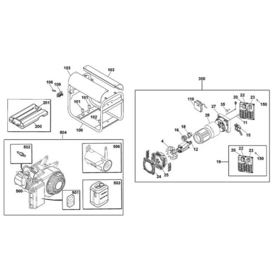 DeWalt Generator Assembly