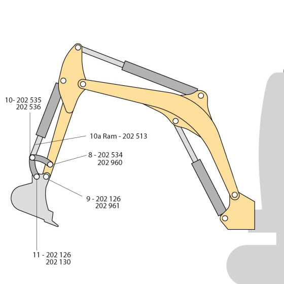 Pins & Bushes for Kubota KX61-3