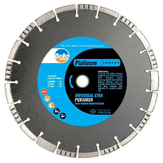 14"/350mm Universal Xtra 350 Belle Diamond Blade - PUX35025