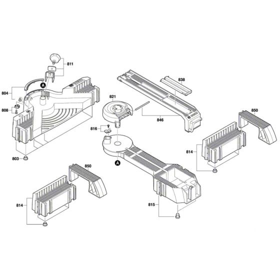Saw Table Assembly for Bosch