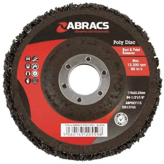 Polishing Disc 115mm for Abracs Angle Grinders - Rust & Paint Removal