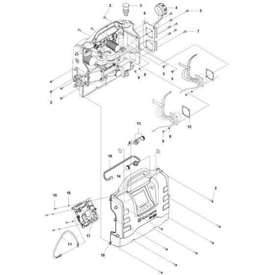 Wiring Harness for Husqvarna PP 220