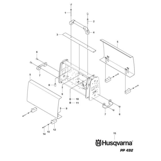Cover Assembly for Husqvarna PP 490