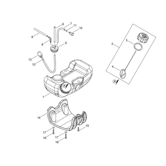 Fuel Tank for ECHO PPT-2620ES