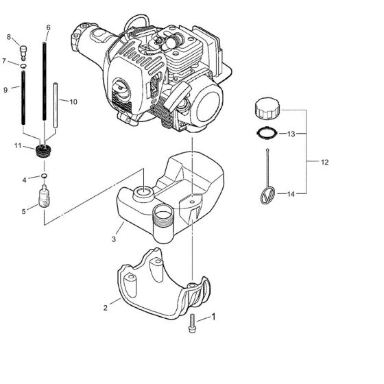 Fuel Tank for ECHO PPT-300ES