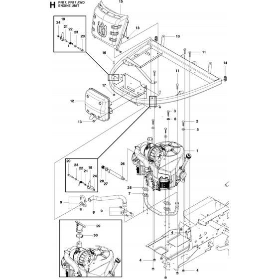 Engine Assembly for PR17 AWD