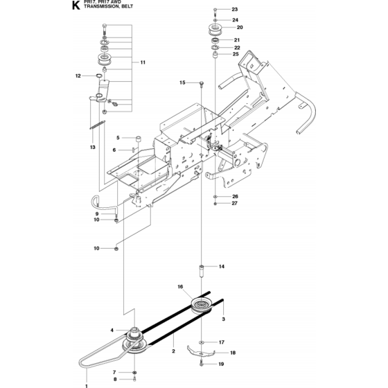 Transmission Assembly for PR17 AWD