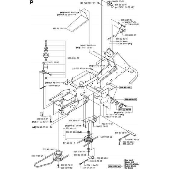 Chassis/Frame for Husqvarna PR18