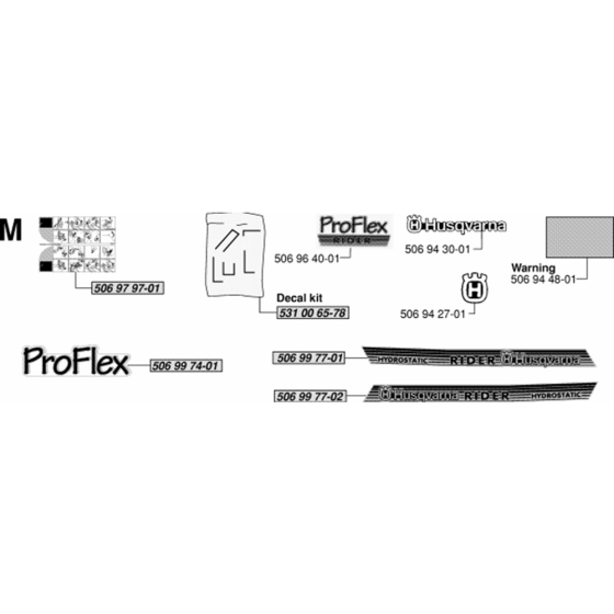Husqvarna PROFLEX 20 Decals