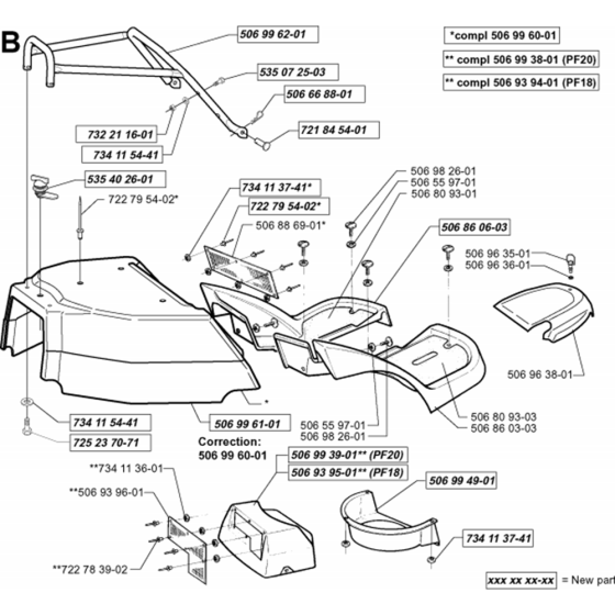 Hood Assembly for Husqvarna