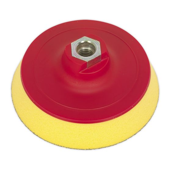 Hook & Loop Ultra Soft Backing Pad Dia.123mm M14 x 2mm Sealey Part No. PTCBPV3S