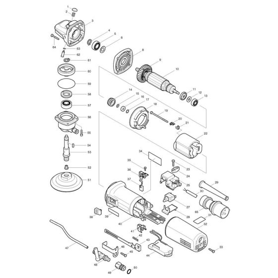 Makita PW5000C Assembly