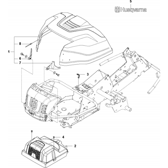 Cover Assembly for R213 C Riders