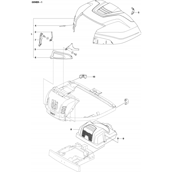 Cover Assembly for Husqvarna R214