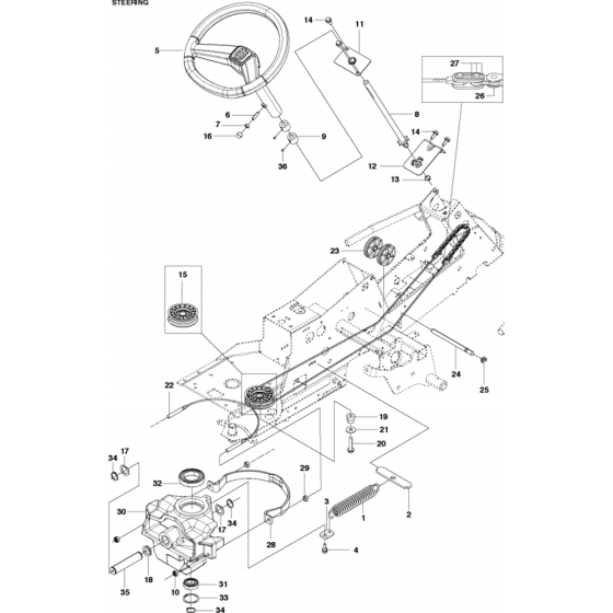 Steering Assembly for R214 T AWD