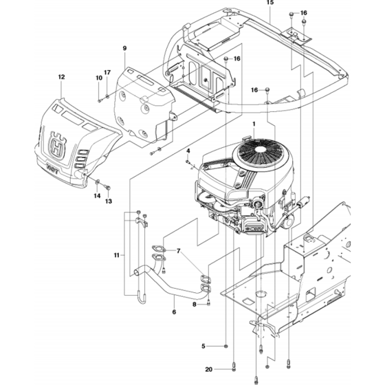 Engine Assembly for R215 TX