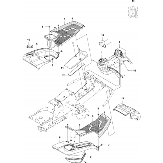 Cover Assembly for Husqvarna R216