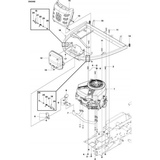 Engine Assembly for Husqvarna