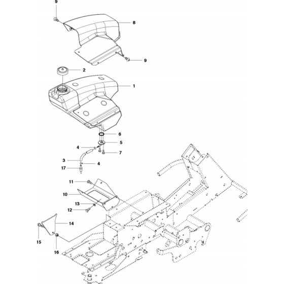 Fuel System for Husqvarna R422 Ts
