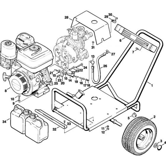 Chassis for Stihl RB 400 K