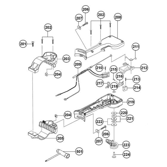 Base Assembly for Hikoki RB65EF