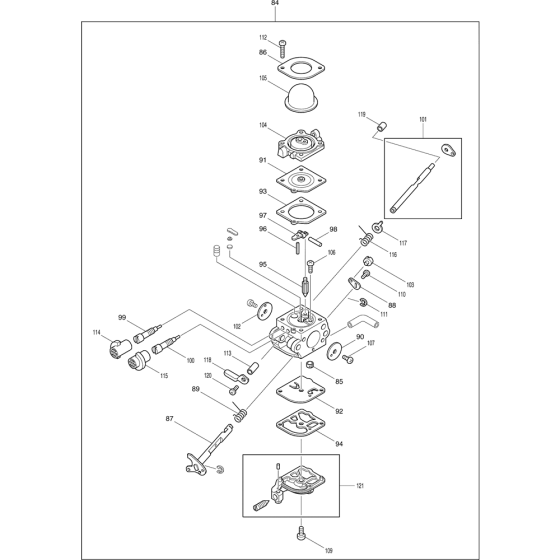Carburetor Assembly for RBL500