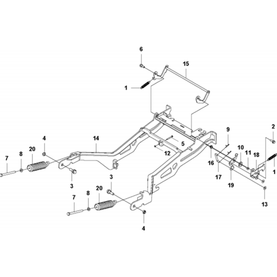 Frame Assembly for Husqvarna RC 320Ts