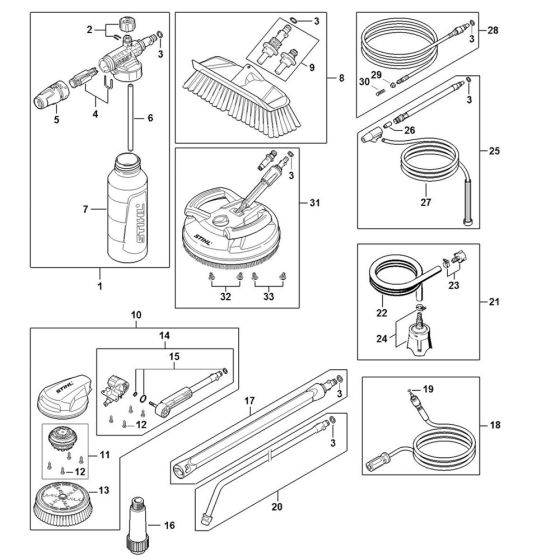Stihl RE 109 Accessories