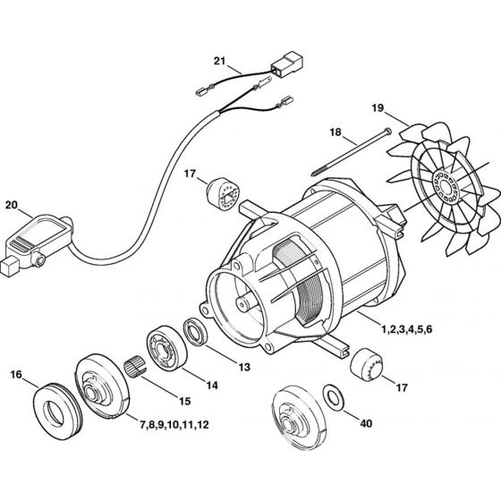 Electric Motor for Stihl Washers