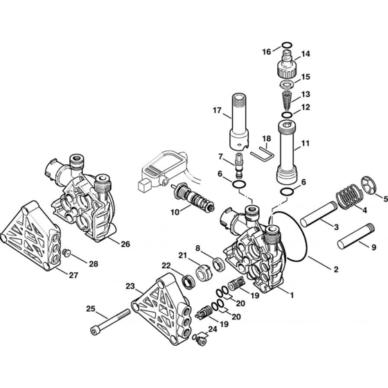 Pump, Valve Block for Stihl
