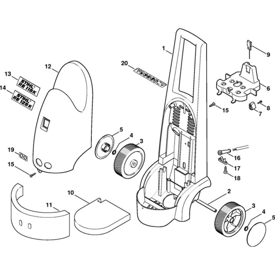 Chassis and Cover for Stihl