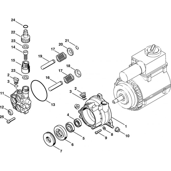Pump for Stihl RE 141 K