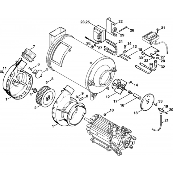 Burner Assembly for Stihl Washers