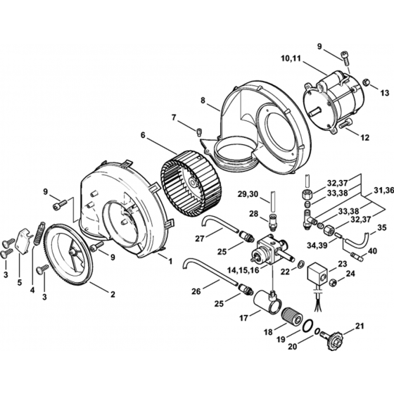 Burner Assembly for Stihl Washers